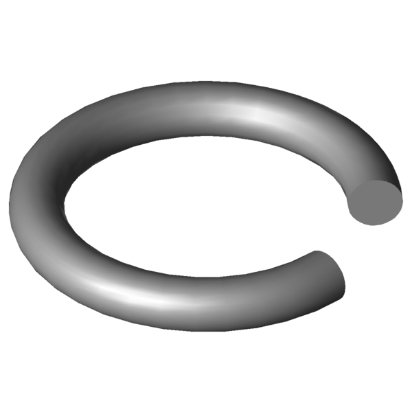 Obraz CAD Pierścienie wału C420-5