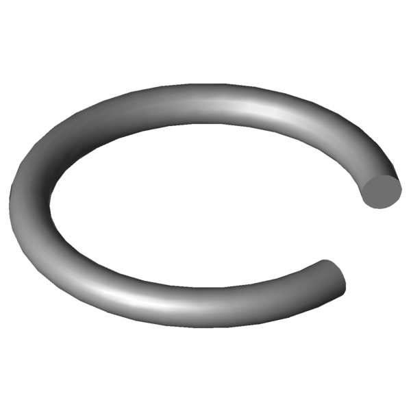 Obraz CAD Pierścienie wału C420-7
