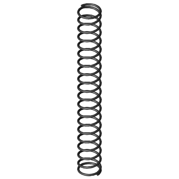 Imagen CAD Muelles de compresión D-052