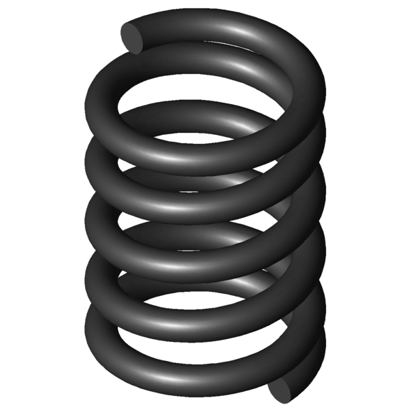 Imagen CAD Muelles de compresión D-059