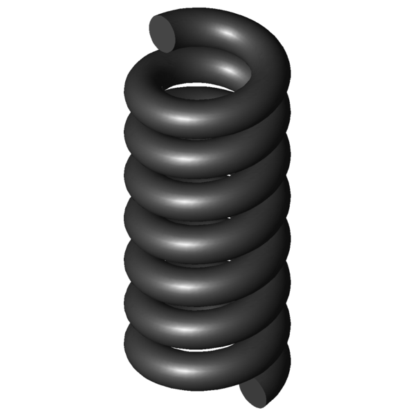 Imagem CAD Molas de compressão D-063H-02