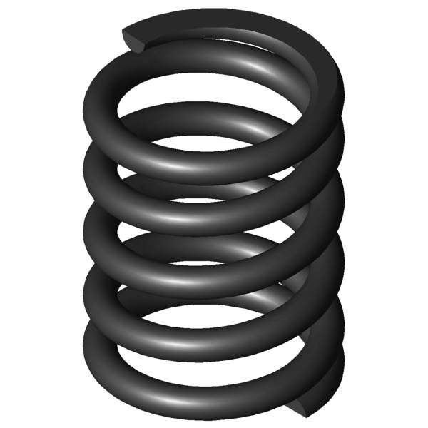 CAD image Compression springs D-080E