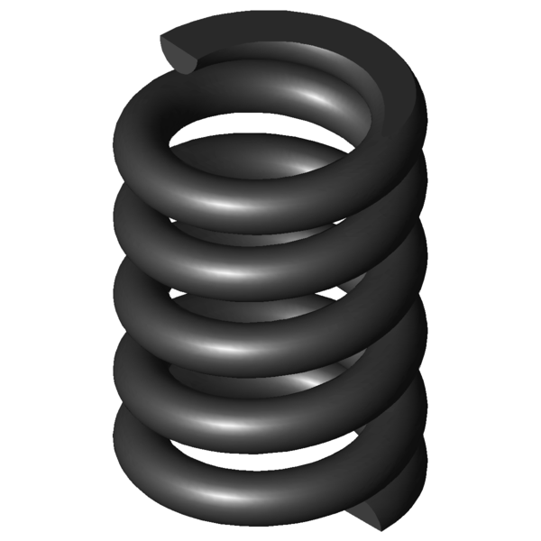 CAD image Compression springs D-090AB