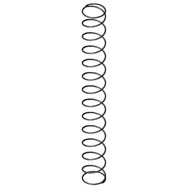 Imagem CAD Molas de compressão D-090W-04