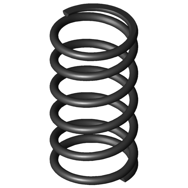 CAD image Compression springs D-100A-06