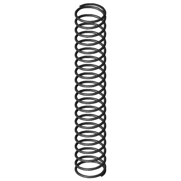 Imagen CAD Muelles de compresión D-121A