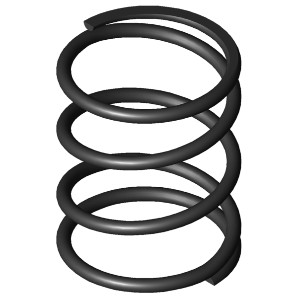 CAD image Compression springs D-122A-09