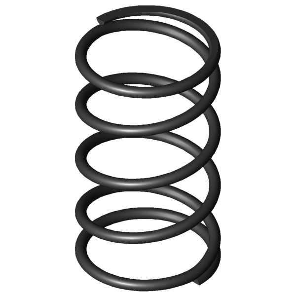 CAD image Compression springs D-122A-10