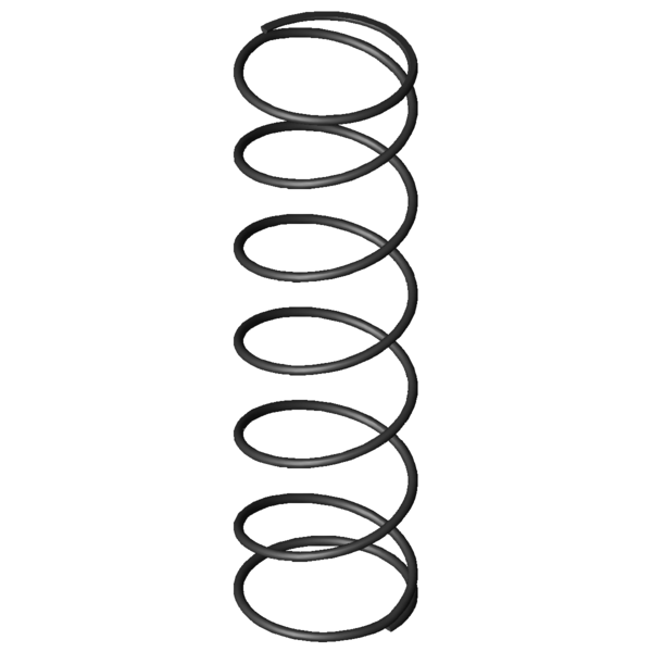 Imagen CAD Muelles de compresión D-145D-02