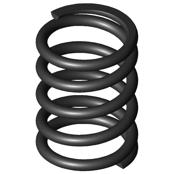 Imagen CAD Muelles de compresión D-165B