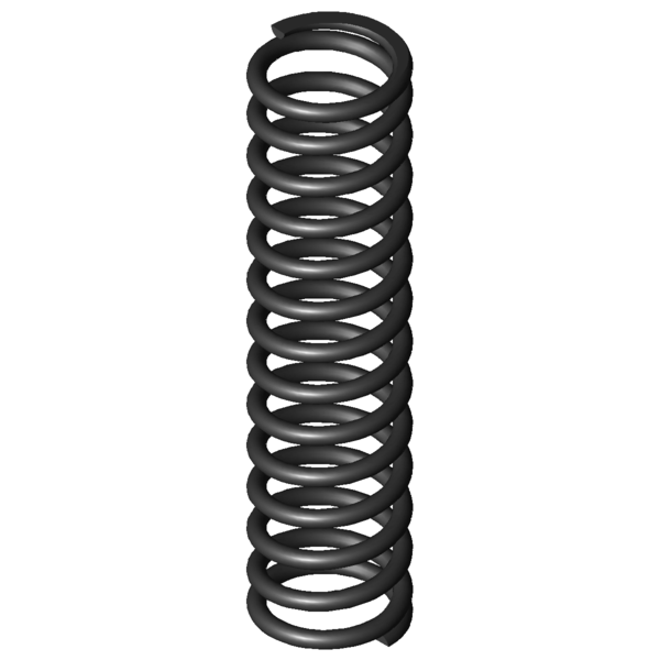 CAD image Compression springs D-166C