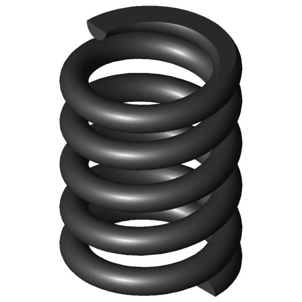 Imagem CAD Molas de compressão D-173D