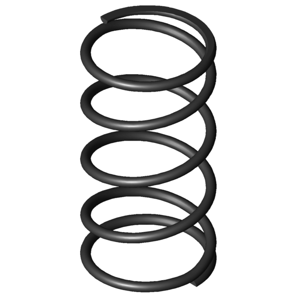 Imagem CAD Molas de compressão D-179J-01