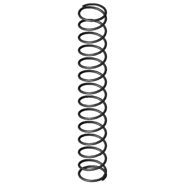 Imagem CAD Molas de compressão D-179J-04