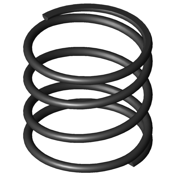 CAD image Compression springs D-179J-10