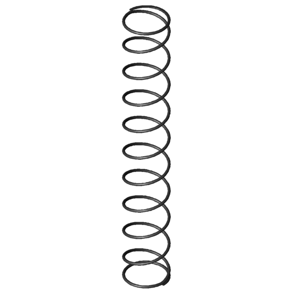 Imagen CAD Muelles de compresión D-180L