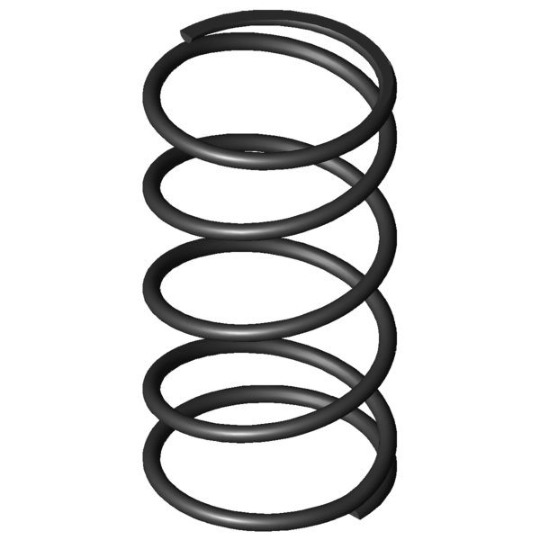 CAD image Compression springs D-180M-10