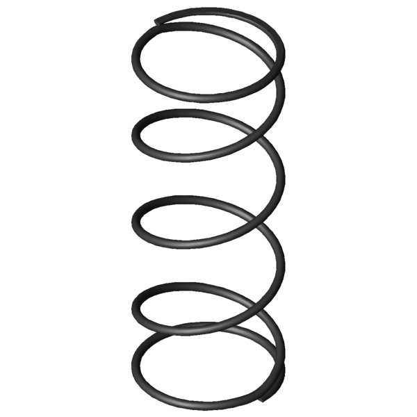 CAD image Compression springs D-206A