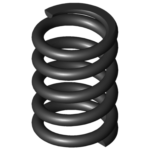 Imagen CAD Muelles de compresión D-207A