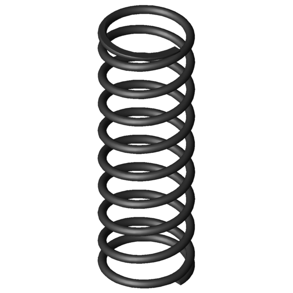 CAD image Compression springs D-207J-03