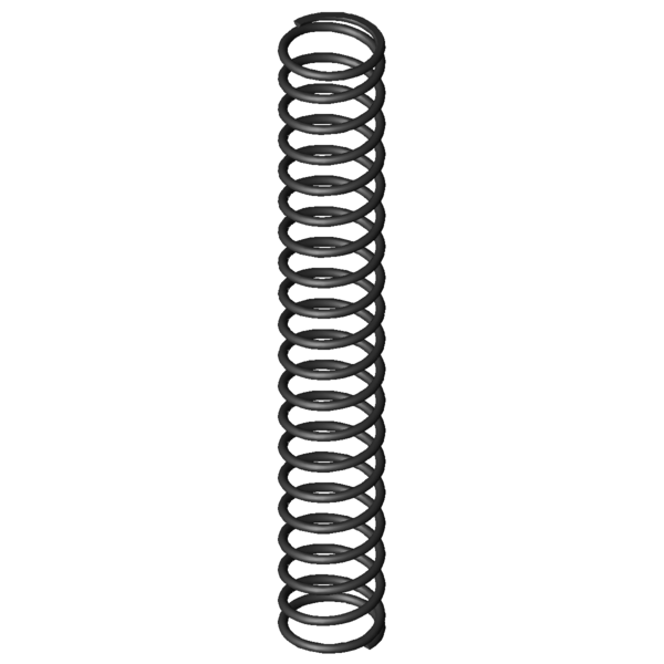 Imagen CAD Muelles de compresión D-207J-06