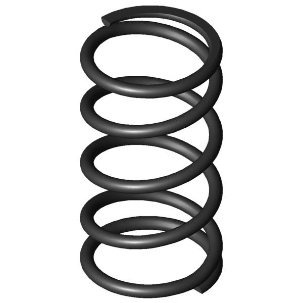 CAD image Compression springs D-207J-21