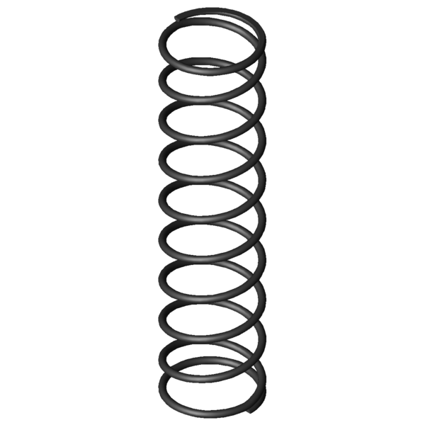 CAD image Compression springs D-207J-72