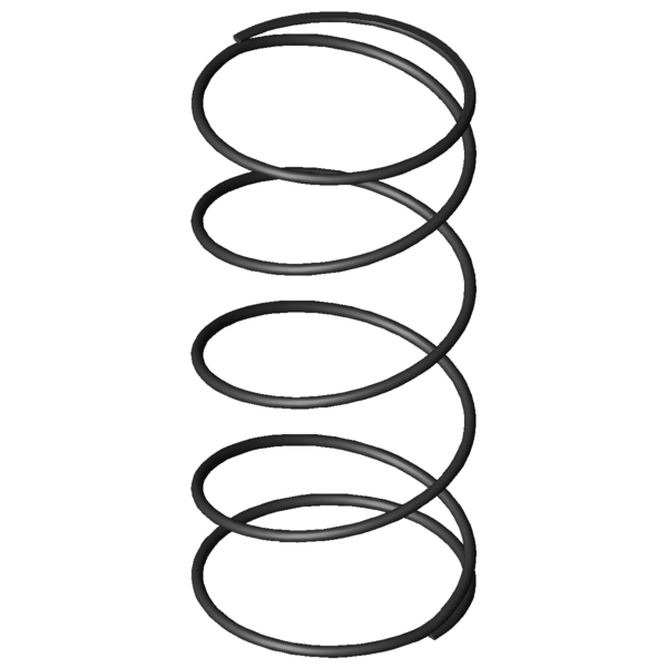 Imagen CAD Muelles de compresión D-207JA