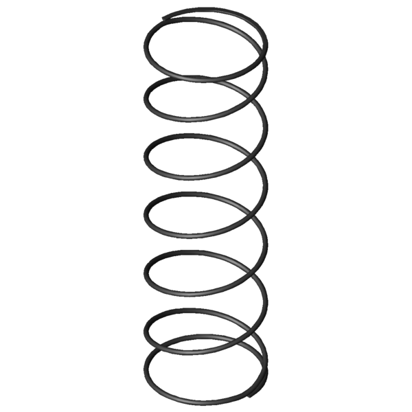 Imagen CAD Muelles de compresión D-207JB