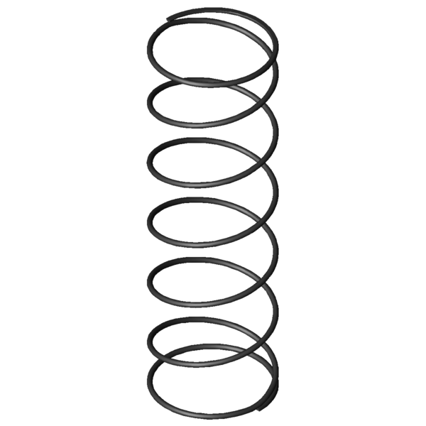 Imagen CAD Muelles de compresión D-207JG