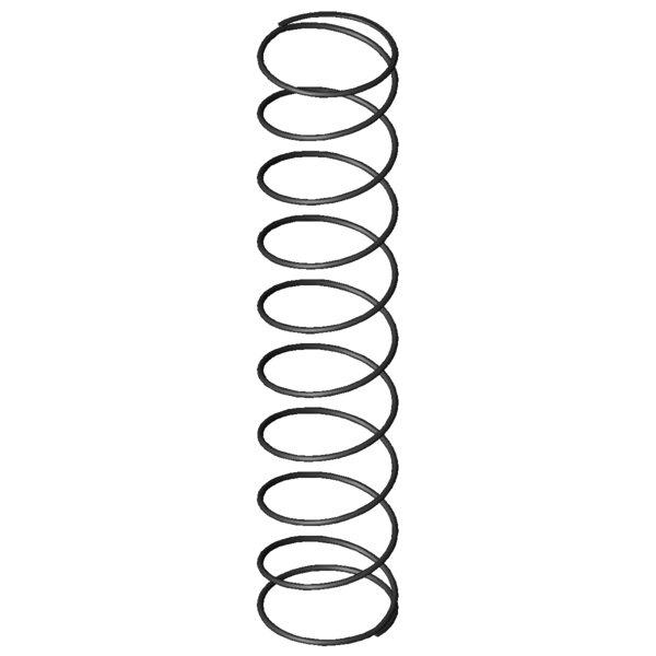 Imagem CAD Molas de compressão D-207JH