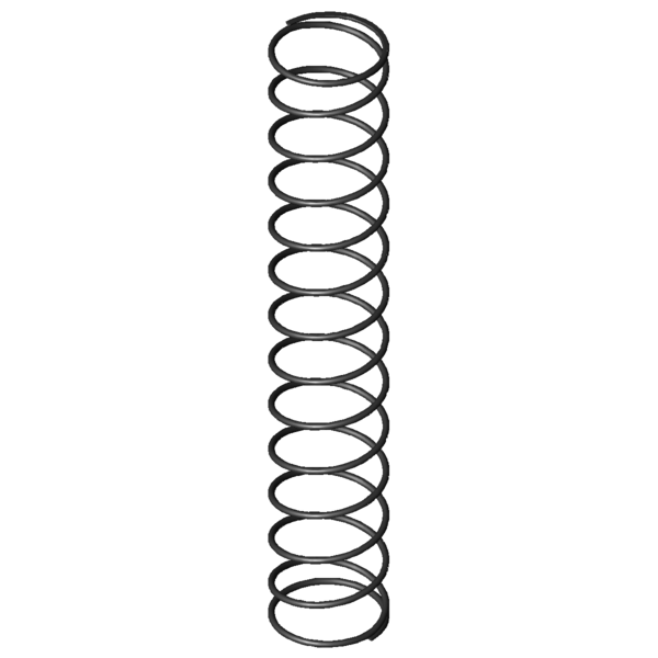 Imagem CAD Molas de compressão D-207JO