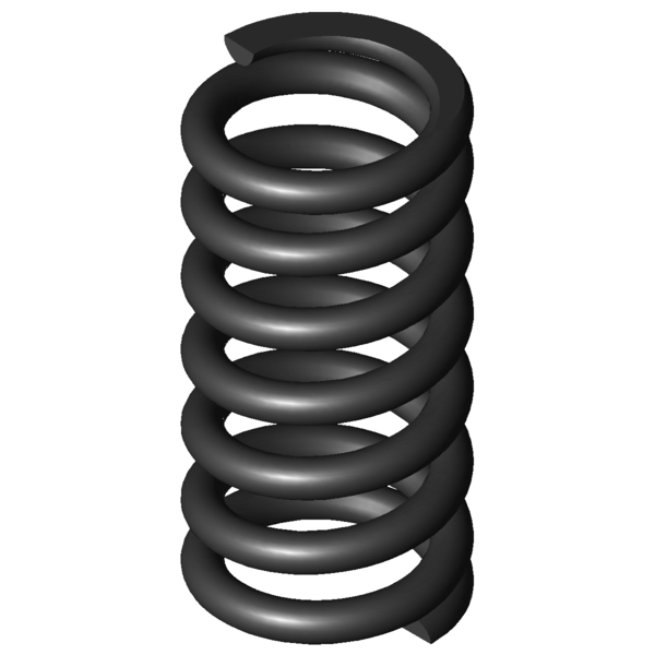 Imagen CAD Muelles de compresión D-207KH