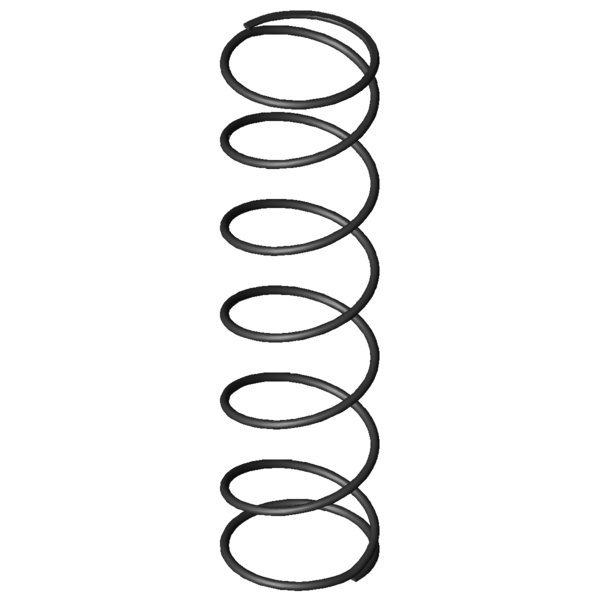 Imagen CAD Muelles de compresión D-207M