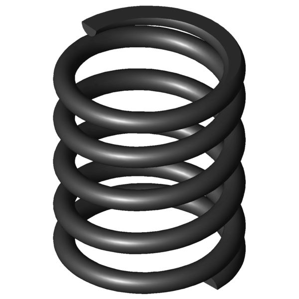 CAD image Compression springs D-217G