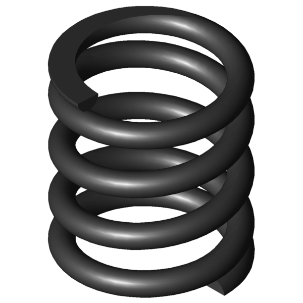 Imagem CAD Molas de compressão D-252A-32