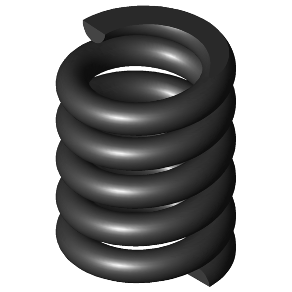 Imagem CAD Molas de compressão D-262B