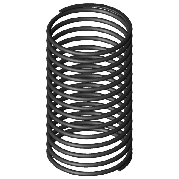 Imagem CAD Molas de compressão D-263D-13