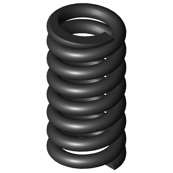 Imagen CAD Muelles de compresión D-263Q-02