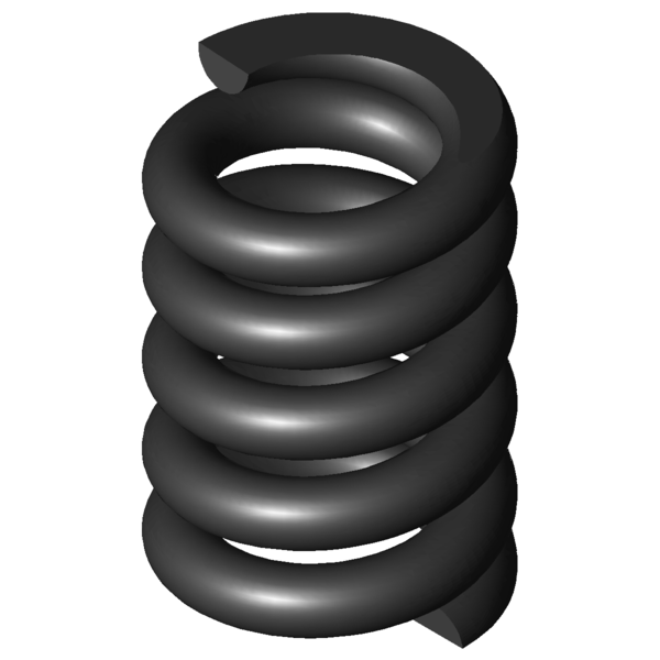 Imagen CAD Muelles de compresión D-263R