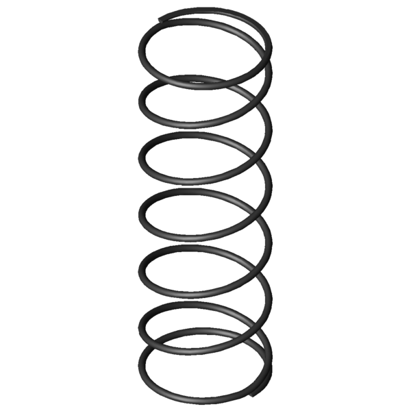 Imagen CAD Muelles de compresión D-263V-20