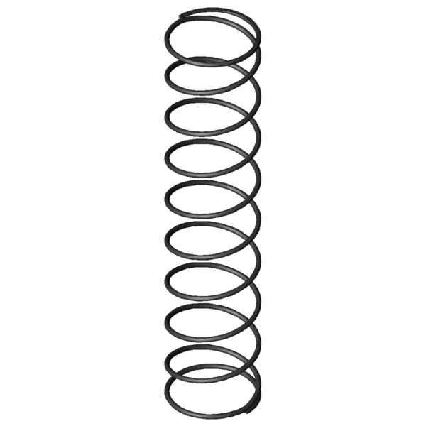 Imagem CAD Molas de compressão D-263V-21