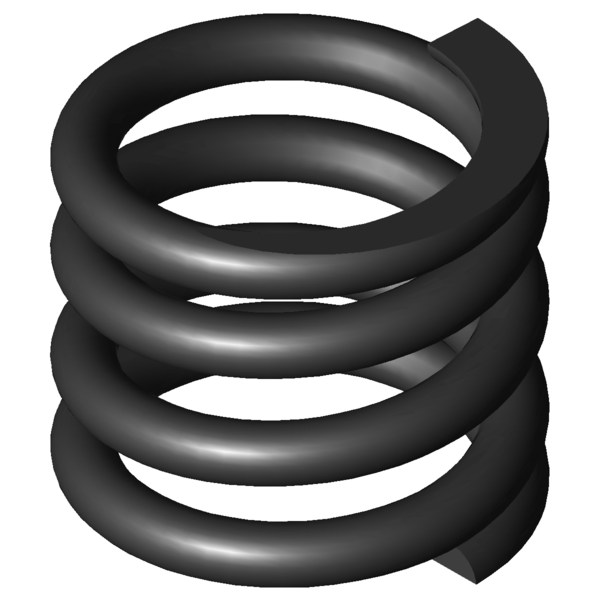 CAD image Compression springs D-278E