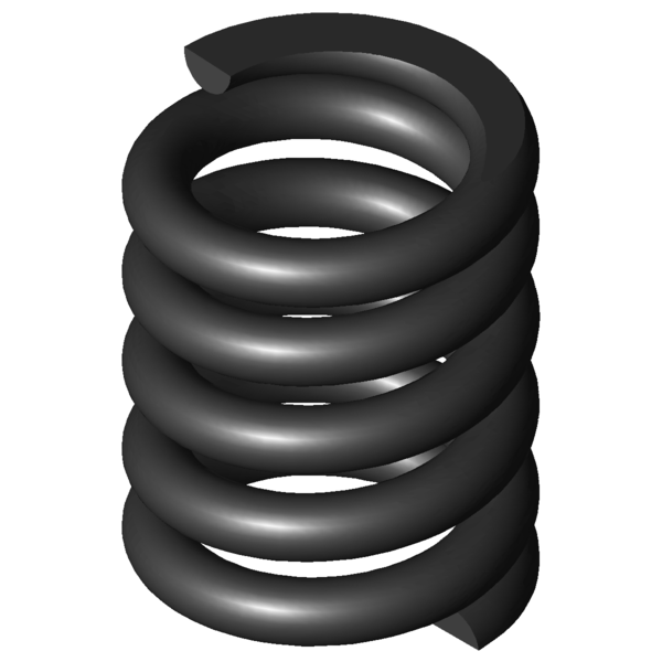 CAD image Compression springs D-283B