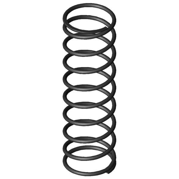 Imagem CAD Molas de compressão D-313E-12