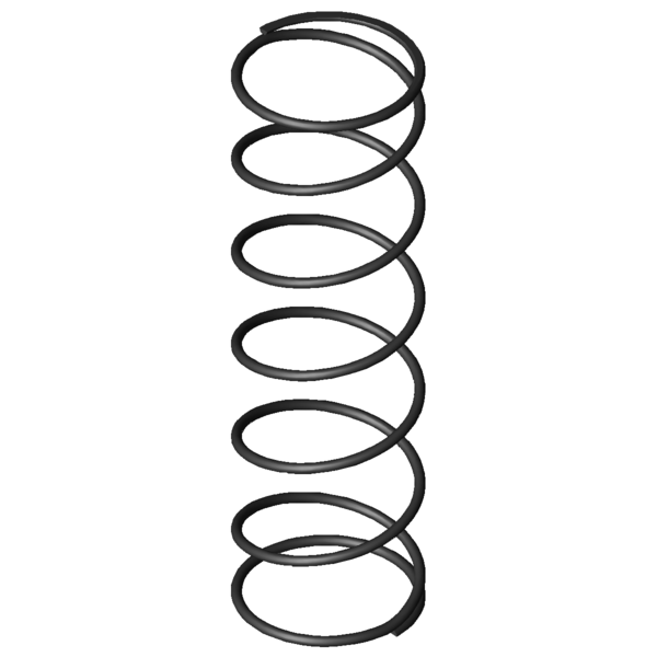 Imagem CAD Molas de compressão D-313T