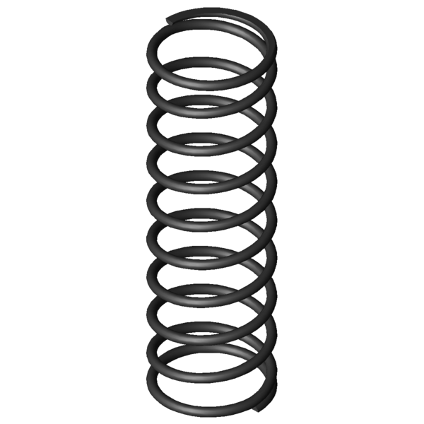 Imagem CAD Molas de compressão D-318D