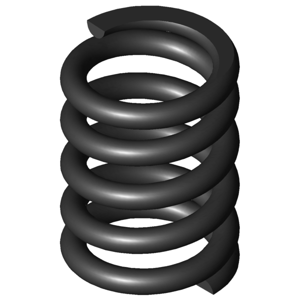 CAD image Compression springs D-334A-02