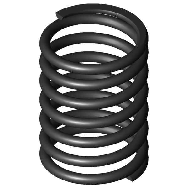 Imagem CAD Molas de compressão D-349A-04