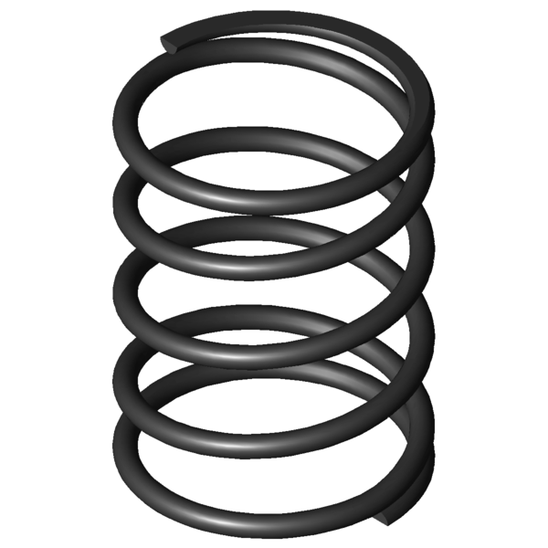 CAD image Compression springs D-364E-10